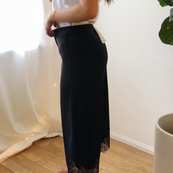 Michael Kors Cropped Lace-Trimmed Trousers - Picture 2 of 4